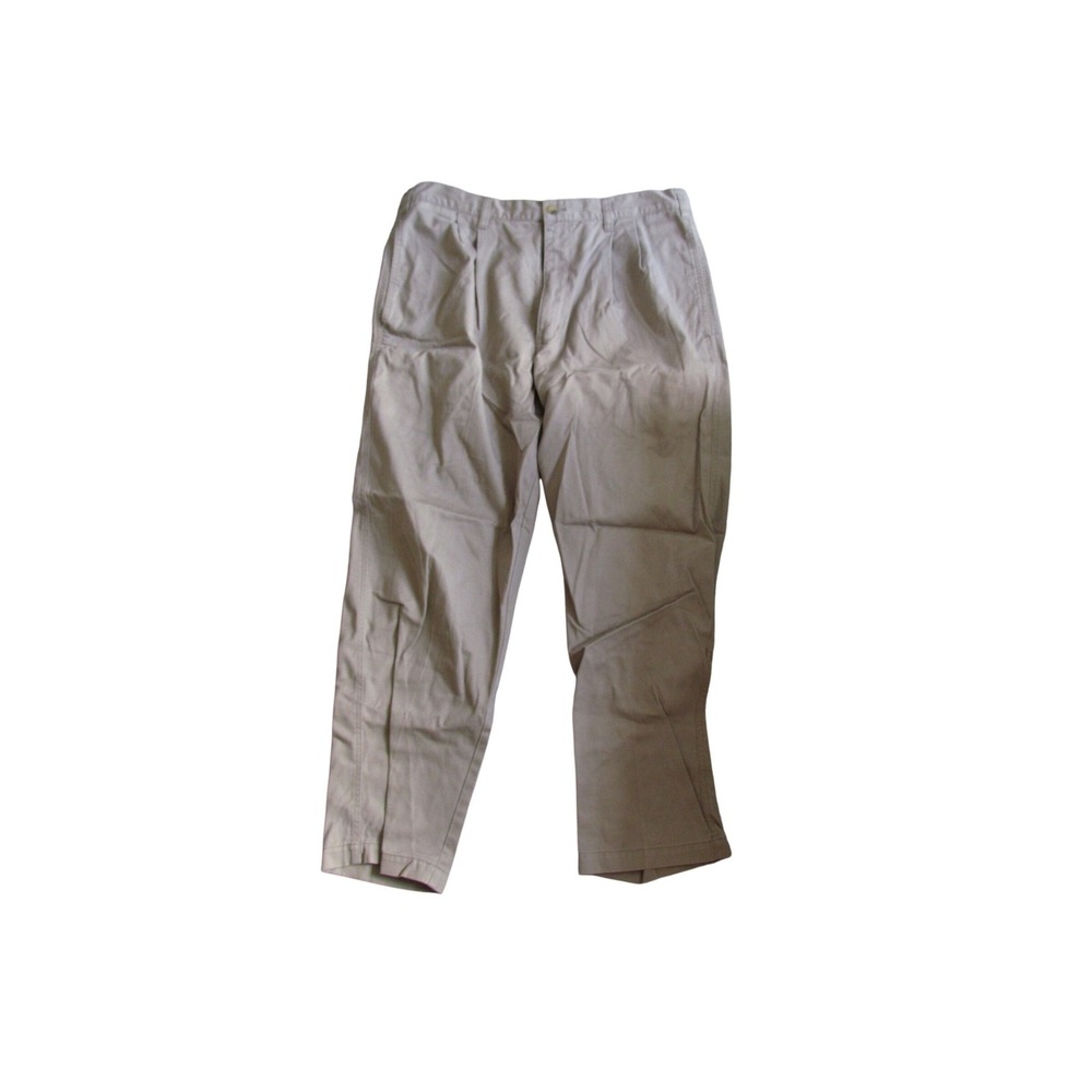 Cherokee Pleated Chinos 36x29 Khaki Tan Cotton Classic Workwear Pants